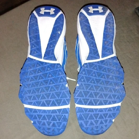 Under Armour Yard Trainer - Turf Men's Sneakers  Blue and White 11.5 - Picture 5 of 5